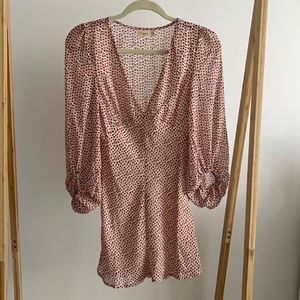 CHARCOAL CLOTHING Floral Dress with Puff Sleeves